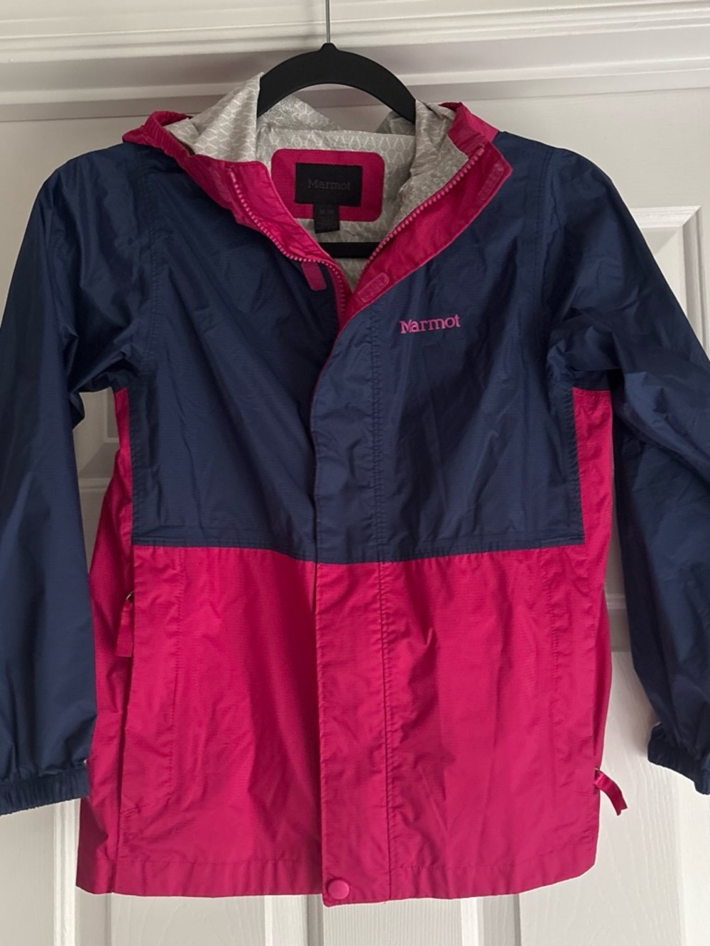 Marmot Kids' Navy and Pink Waterproof Jacket size medium